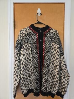 Cardigan Dale Of Norway Winter HandCrafted Knit Sweater XL Size 54